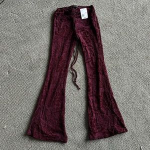 NWT Flare Leg Lace Pants Forever 21